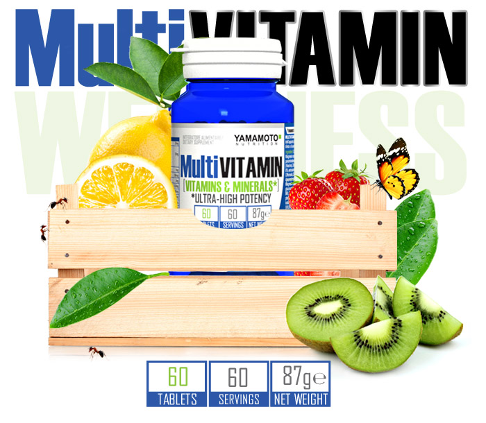 Multi Vitamin Di YAMAMOTO NUTRITION (60 Compresse) € 8,99